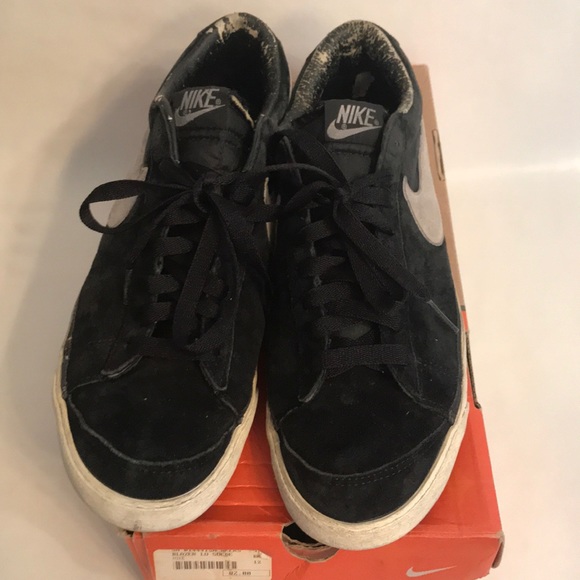 Nike Air Blazer Suede Men’s 12 Black White Grey - Picture 3 of 4